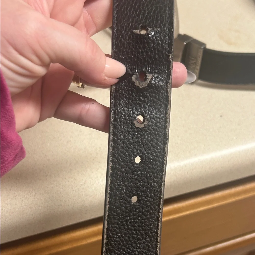 Rock & Republic Black Belt with Silver Buckle for men